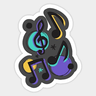 Music Sound. Sticker